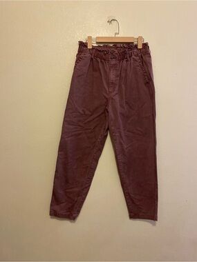 Universal Thread Men's Paperbag Waist Chinos in Burgundy